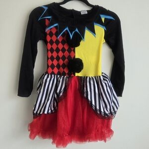 Spirit Halloween Freakshow Clown Costume For Girls. (G)